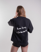 UNISEX ''HOW LONG IS FOREVER?'' BOXY CROPPED FIT T-SHIRT