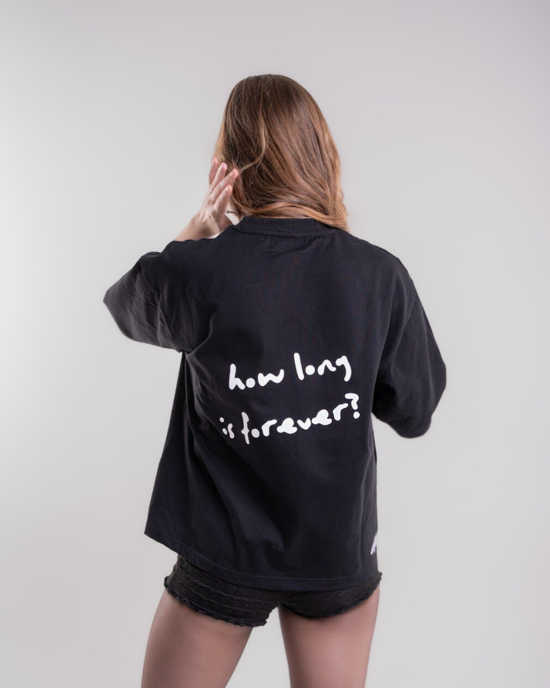 UNISEX ''HOW LONG IS FOREVER?'' BOXY CROPPED FIT T-SHIRT