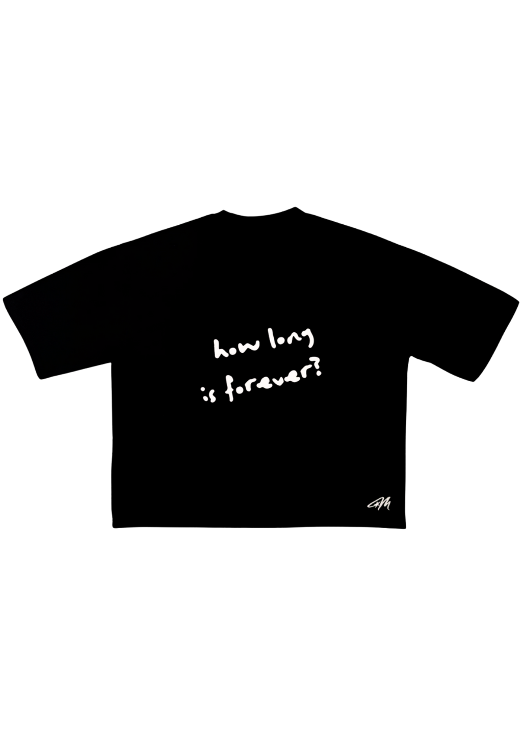 UNISEX ''HOW LONG IS FOREVER?'' BOXY CROPPED FIT T-SHIRT