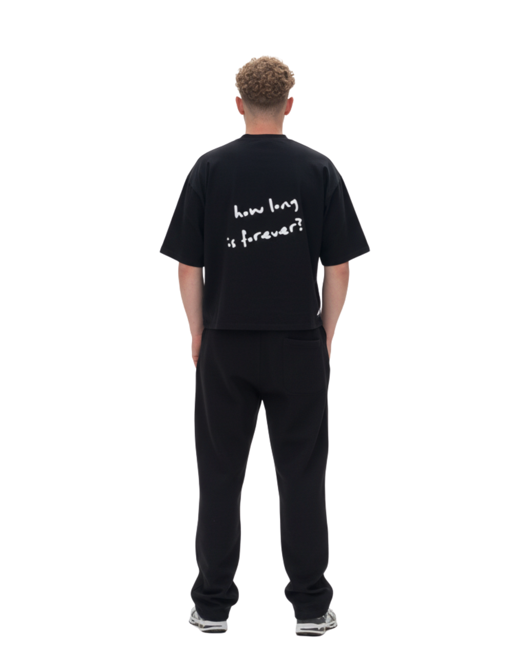 UNISEX ''HOW LONG IS FOREVER?'' BOXY CROPPED FIT T-SHIRT