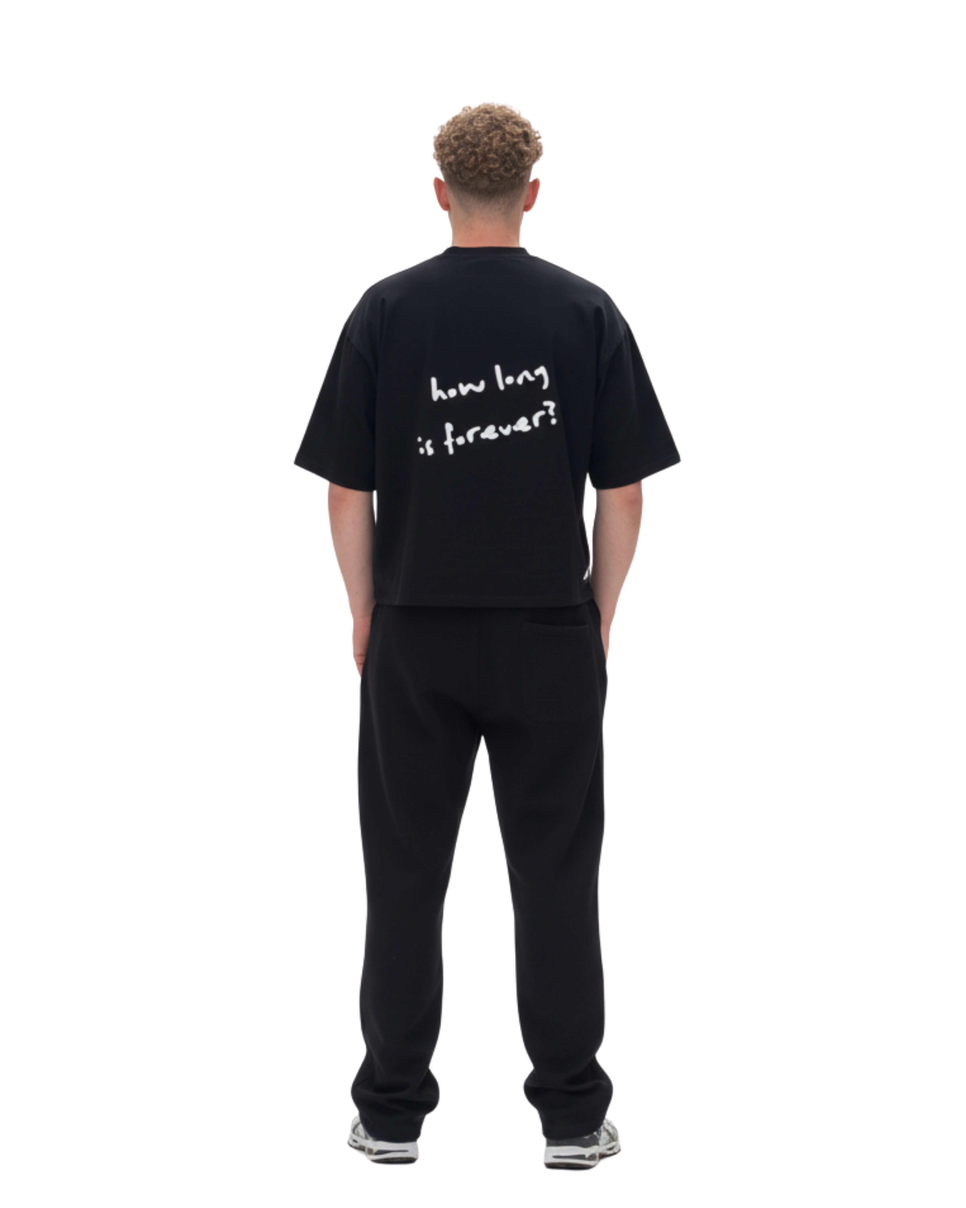 UNISEX ''HOW LONG IS FOREVER?'' BOXY CROPPED FIT T-SHIRT